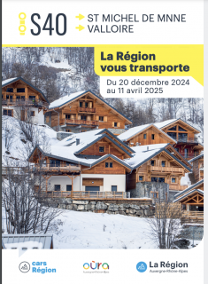 Fiche horaires bus Saint-Michel / Valloire Hiver 2024-2025