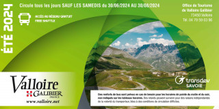 Horaires des navettes à Valloire - été 2024 (en attente de l'édition 2025)